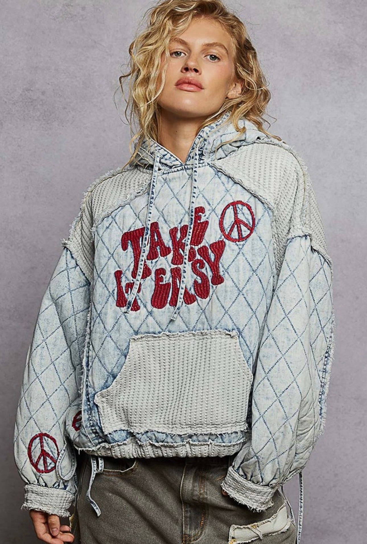 HER Denim Blue Take It Easy Sweatshirt