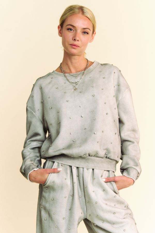 HER Grey and Bling Jogger Set