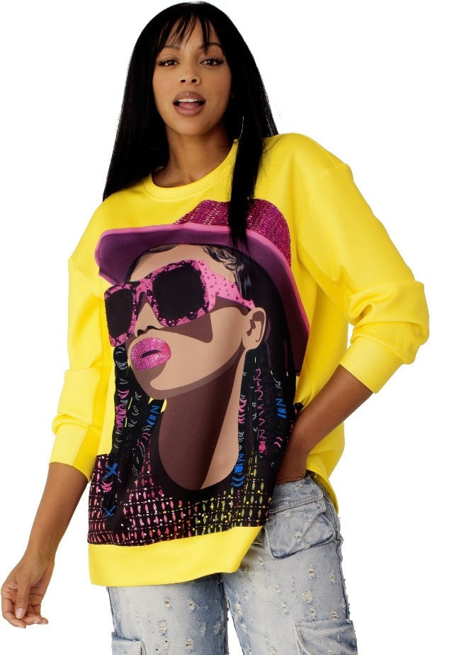 HER Swag Sweatshirt | Yellow
