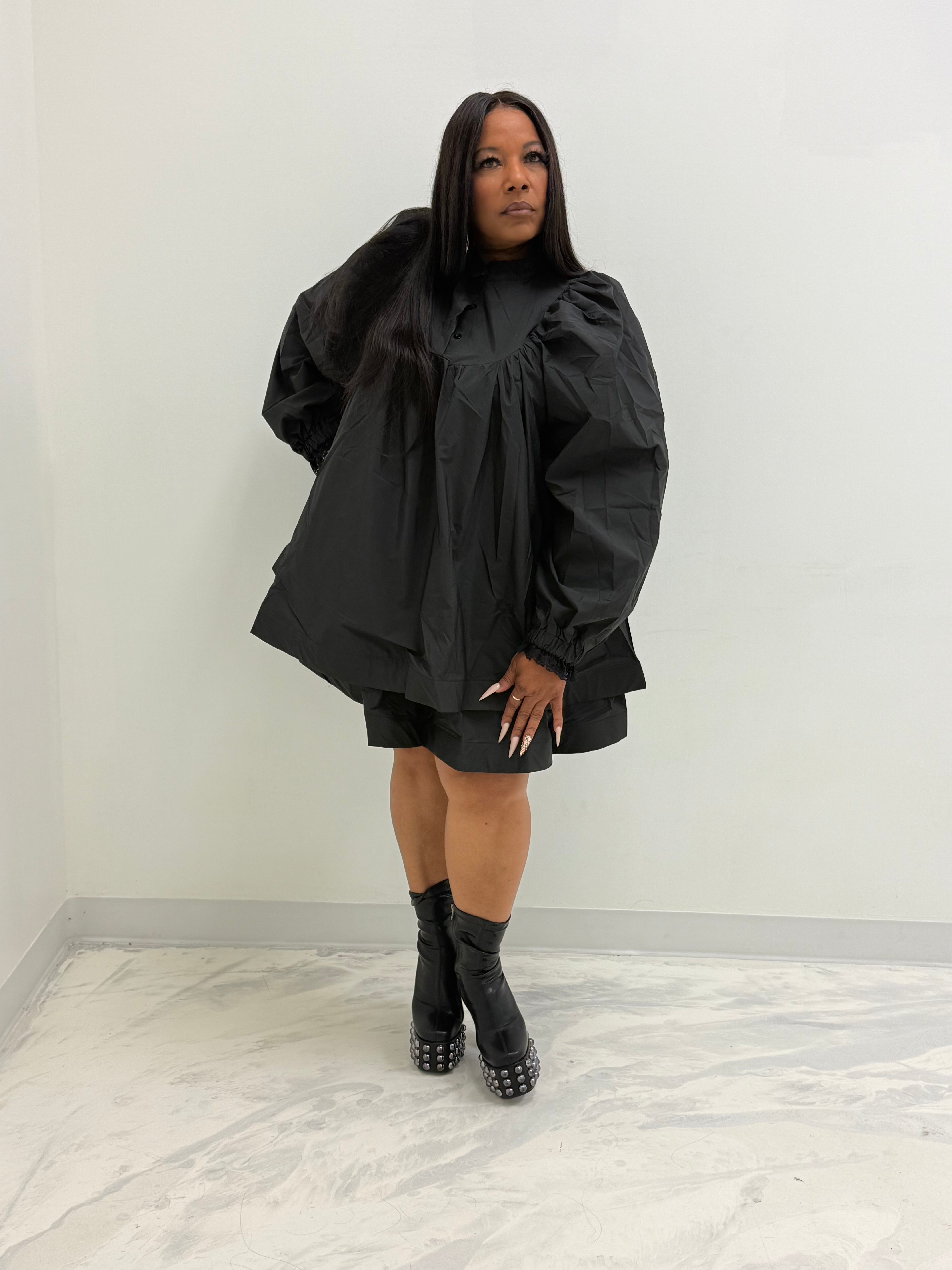 HER Black Baby Doll Dress/Top