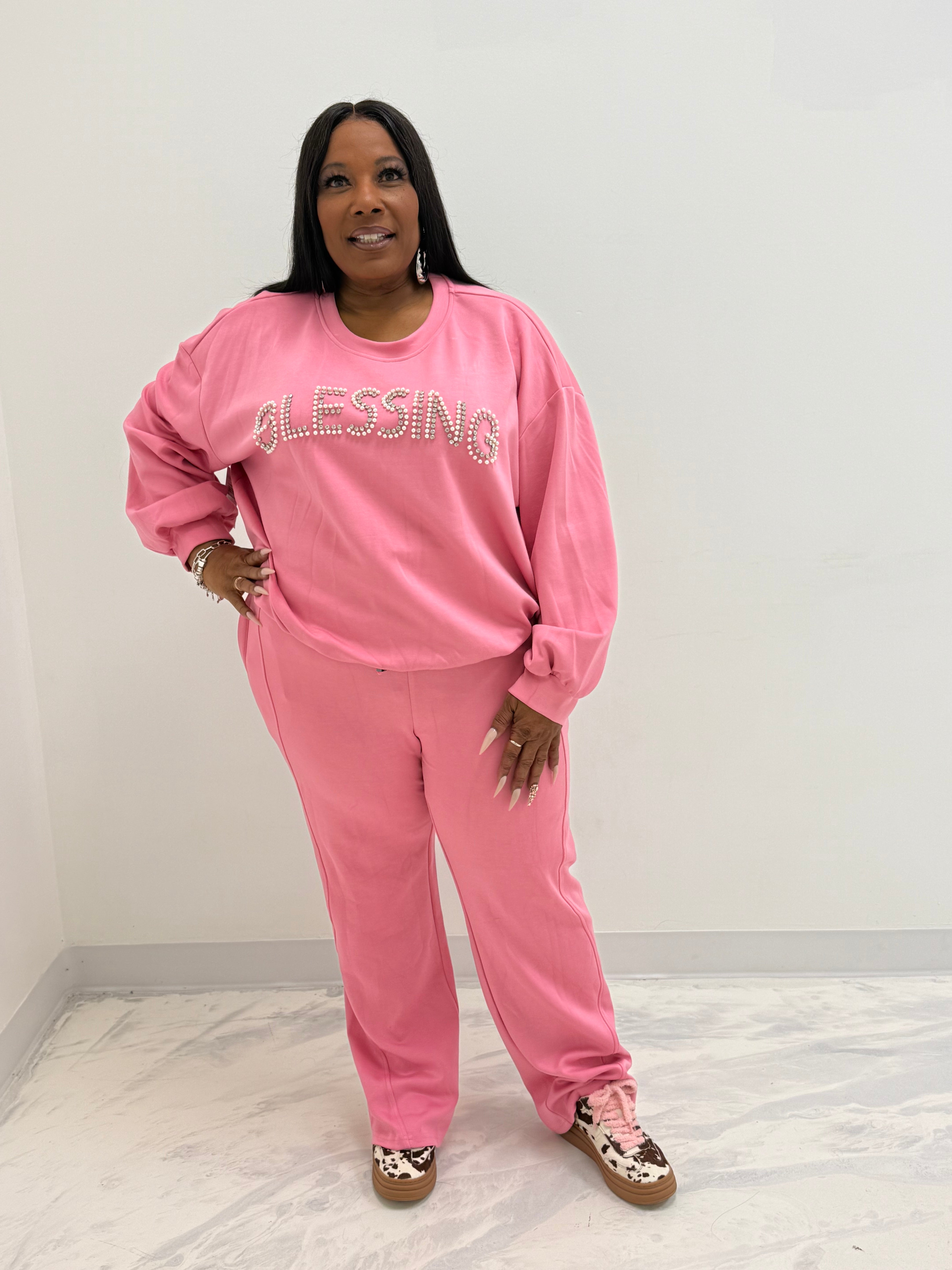 HER Pink Blessings Jogger Set