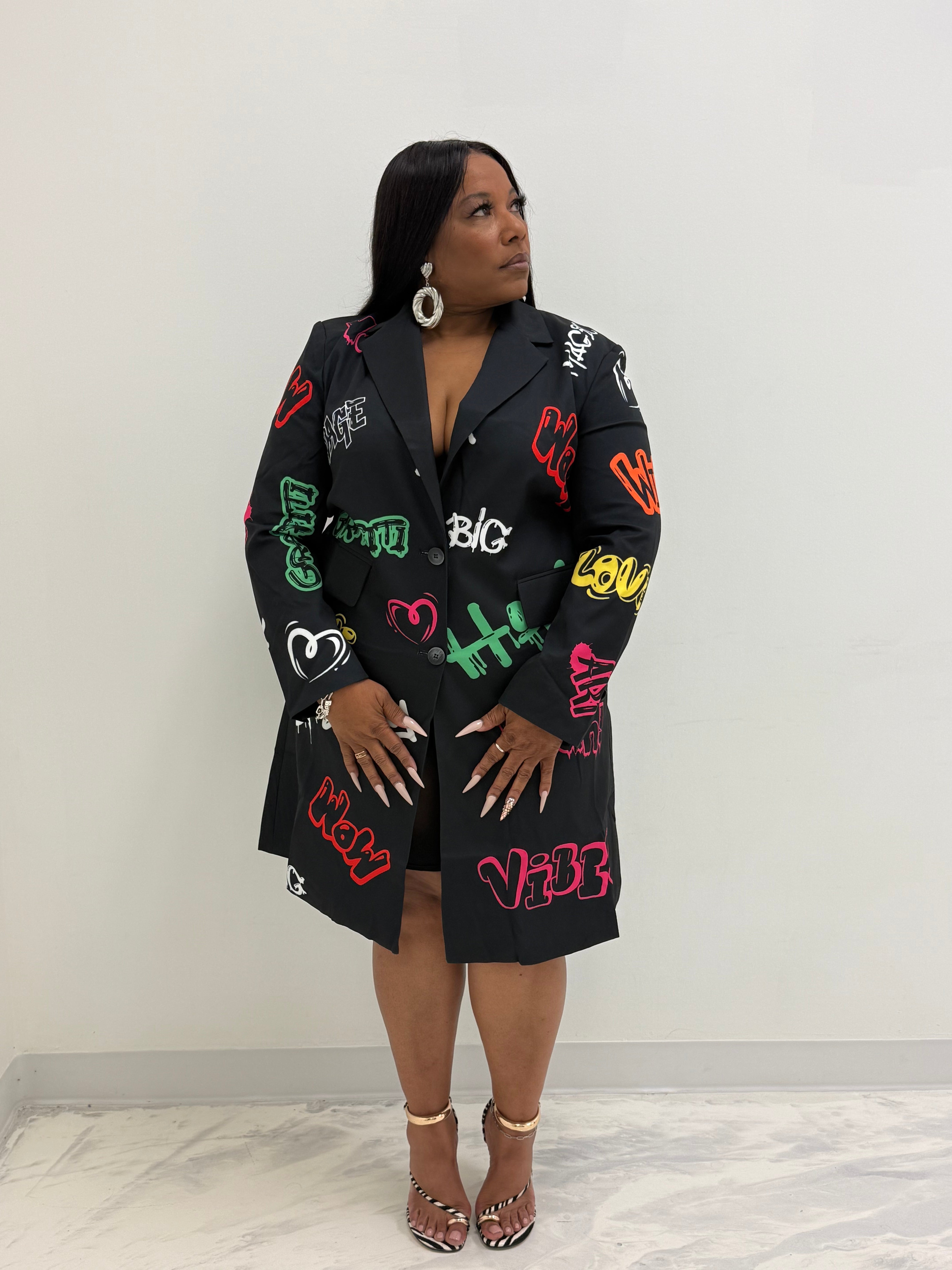 HER Graffiti Trench | Black