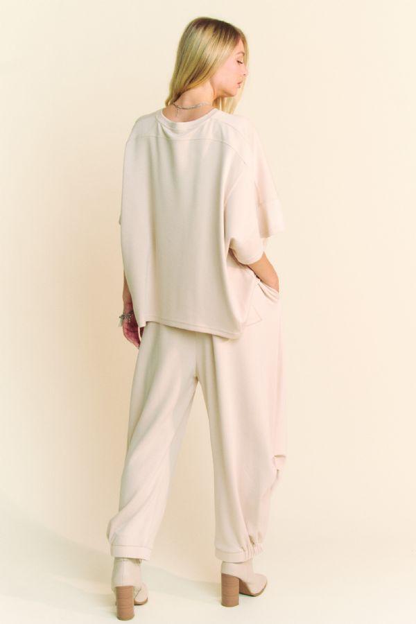 HER Beige Two Piece Set