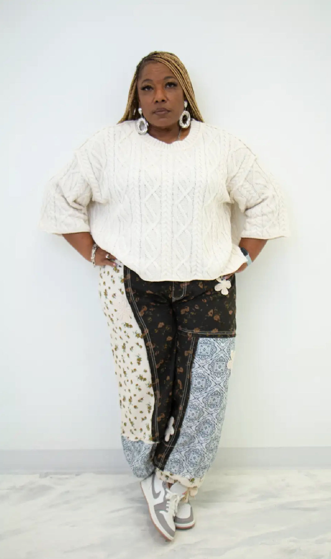 Her Camo Patchwork Joggers