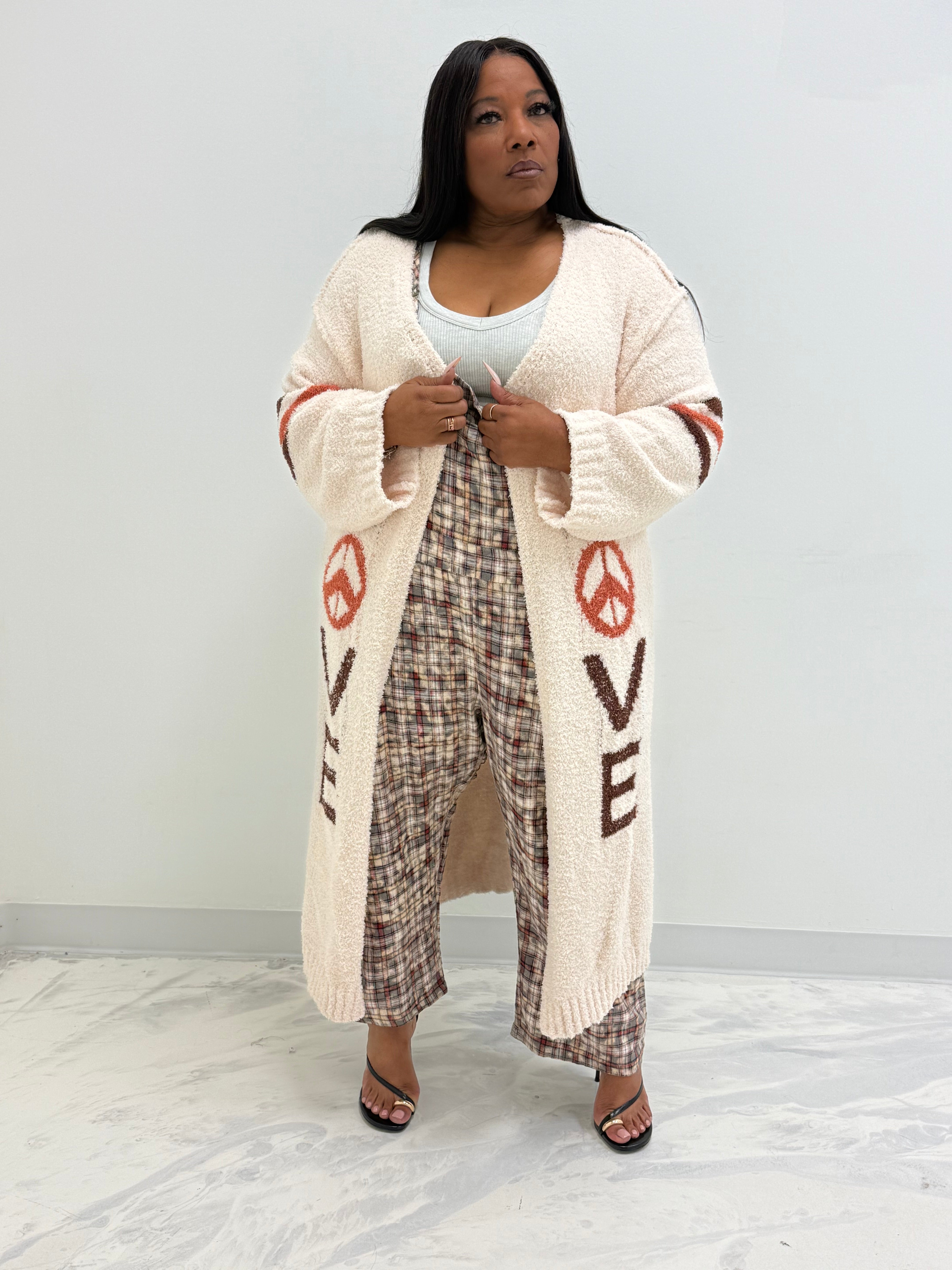 HER Oversized Knit Love Cardigan