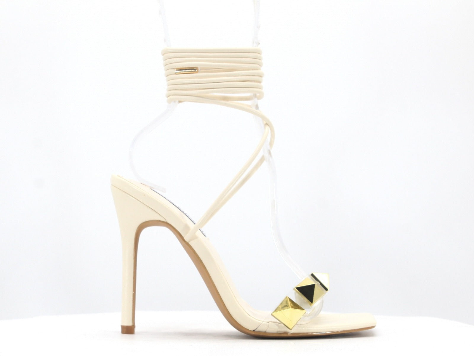 HER Off White Strappy Heels