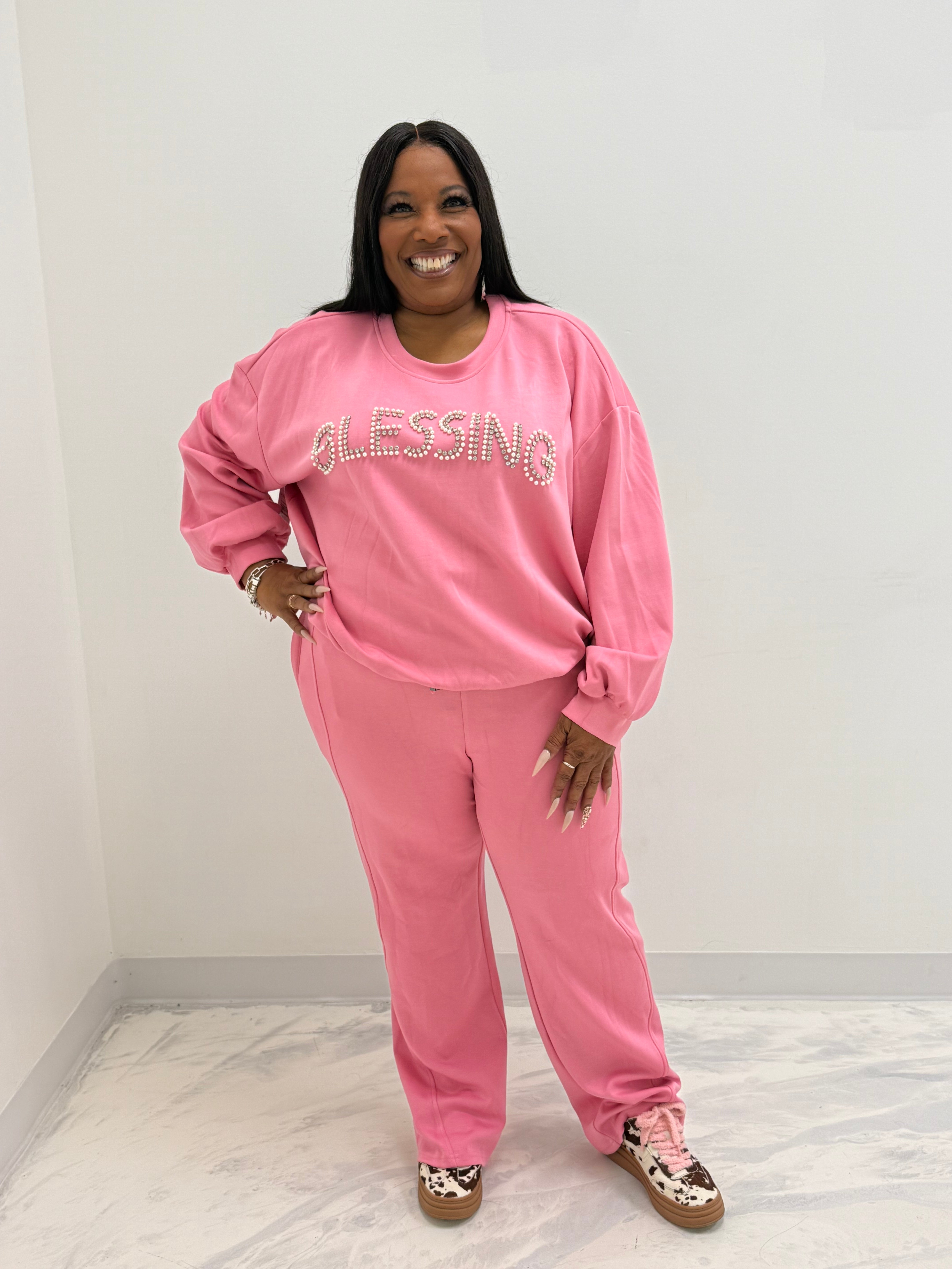 HER Pink Blessings Jogger Set
