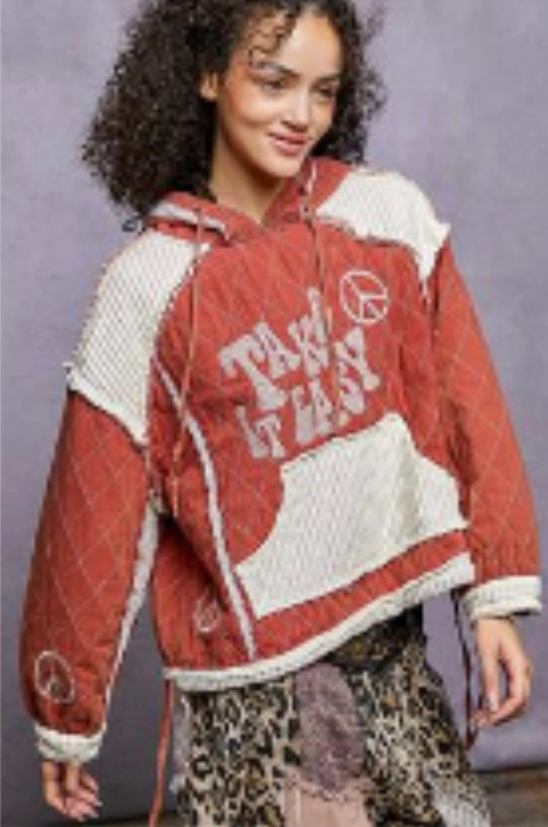 HER Brick Red Take It Easy Sweatshirt