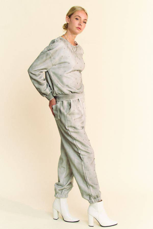 HER Grey and Bling Jogger Set