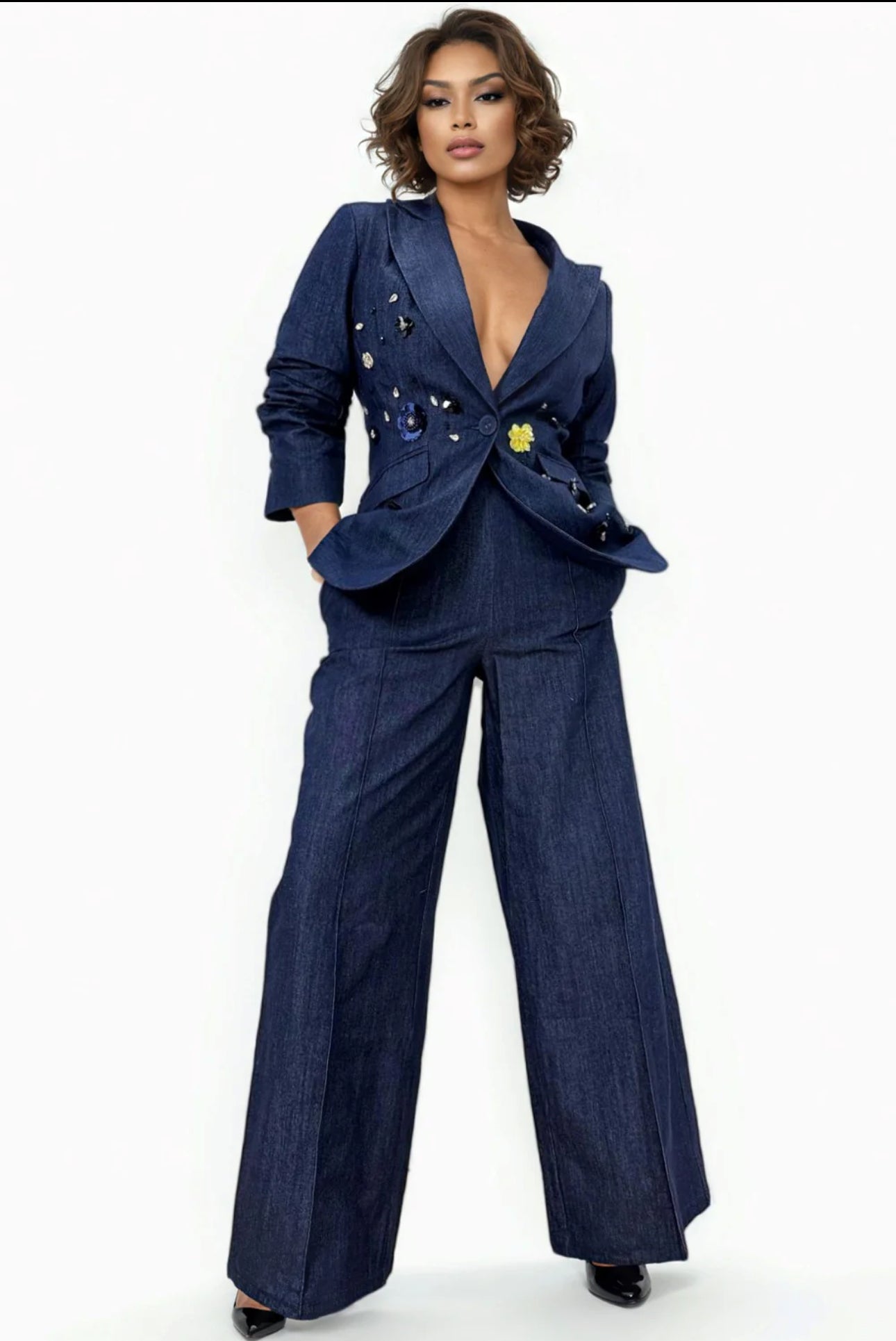 HER Denim & Diamond Pant Suit