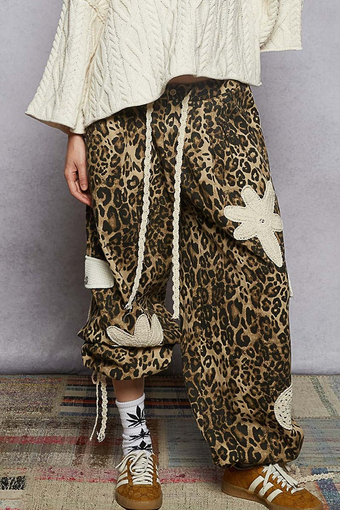 HER Leopard & Cream Joggers