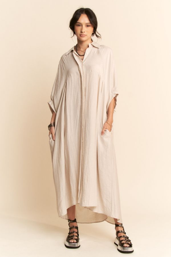 HER Oversized Beige Dress / Cardigan