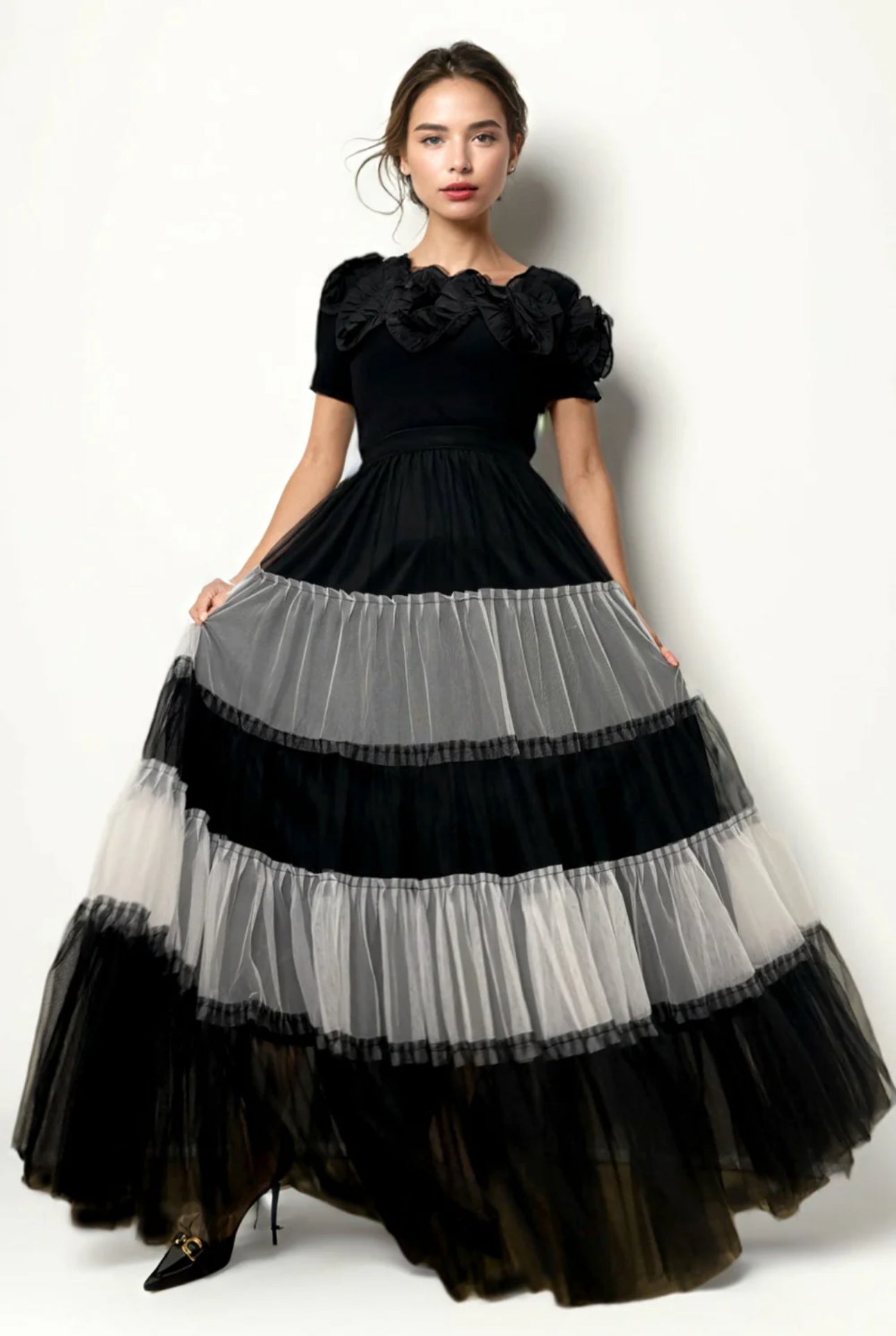 HER Black Tulle Skirt