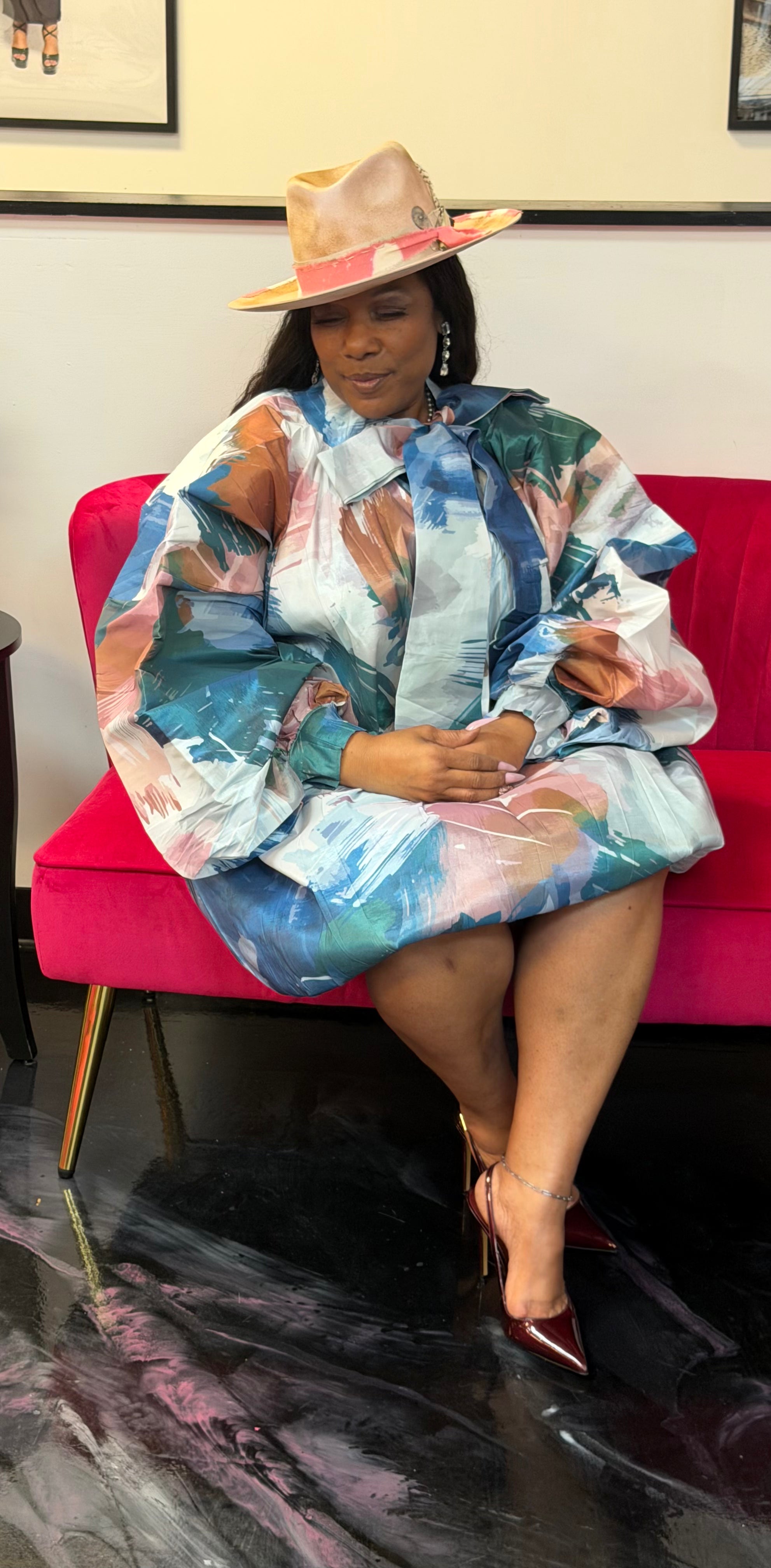 Her Blue Bubble Dress