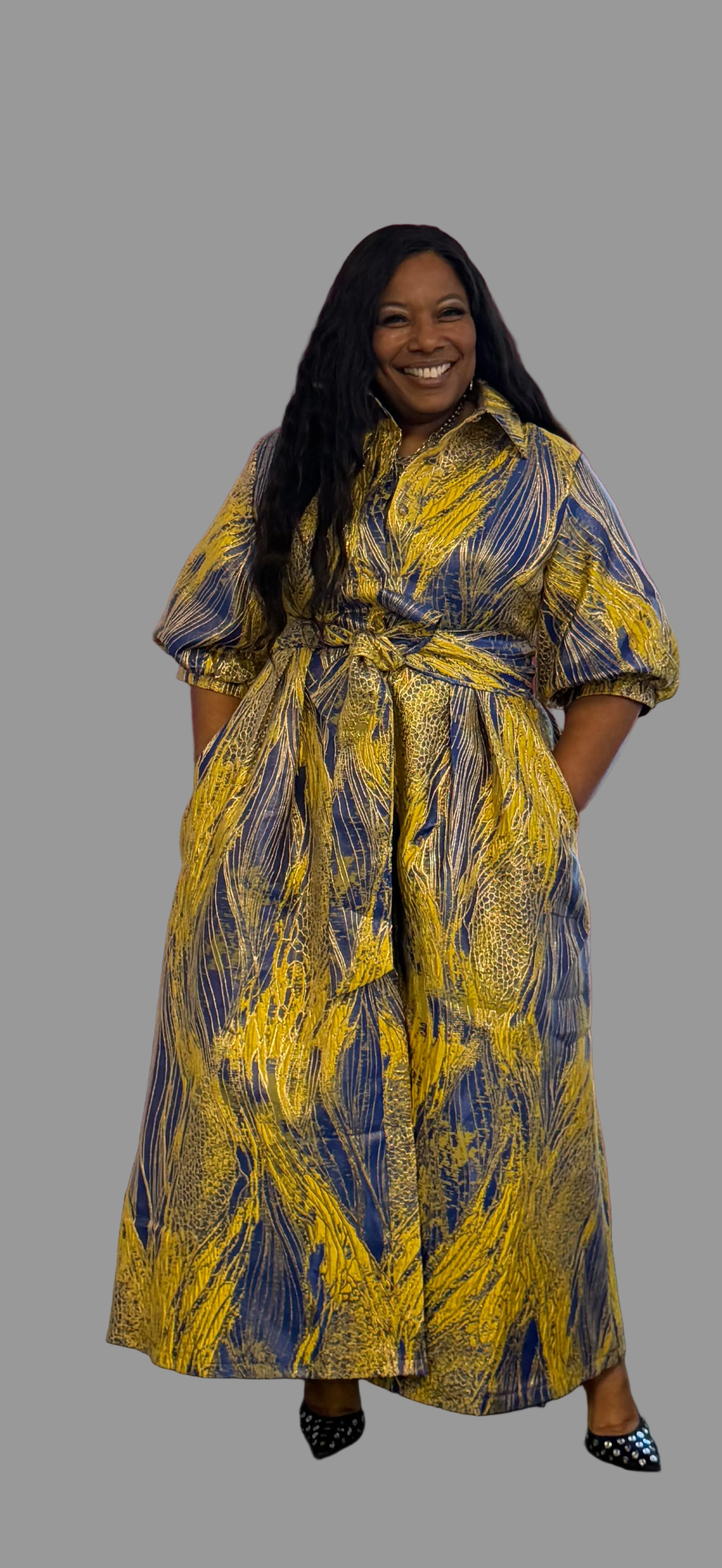 Her Yellow and Blue Dress
